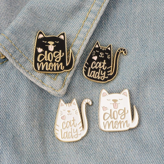 Cartoon animal dog cat brooch 3031932982606