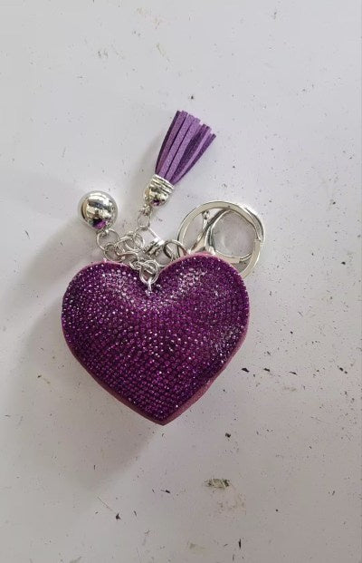 Peach Heart Hot Rhinestone Leather Advertising Keychain 3034eeba 586d 45b6 96ca 588b4e1dfebd
