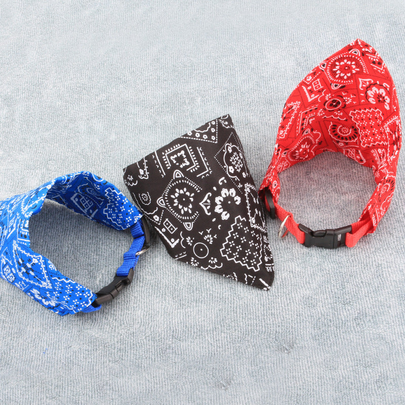 Neck Scarf Bandana Collar Neckerchief Adjustable Pet Dog Puppy Cat Pet Supplies 3041359604624