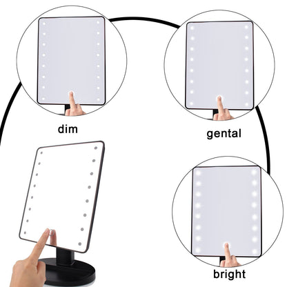 Makeup mirror with lamp desktop mirror 3044147376328