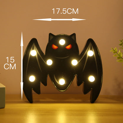Halloween Lights Decoration LED Light Pumpkin Spider Bat Skull Outdoor Decorative Modeling Room Lights Decor Helloween Party 