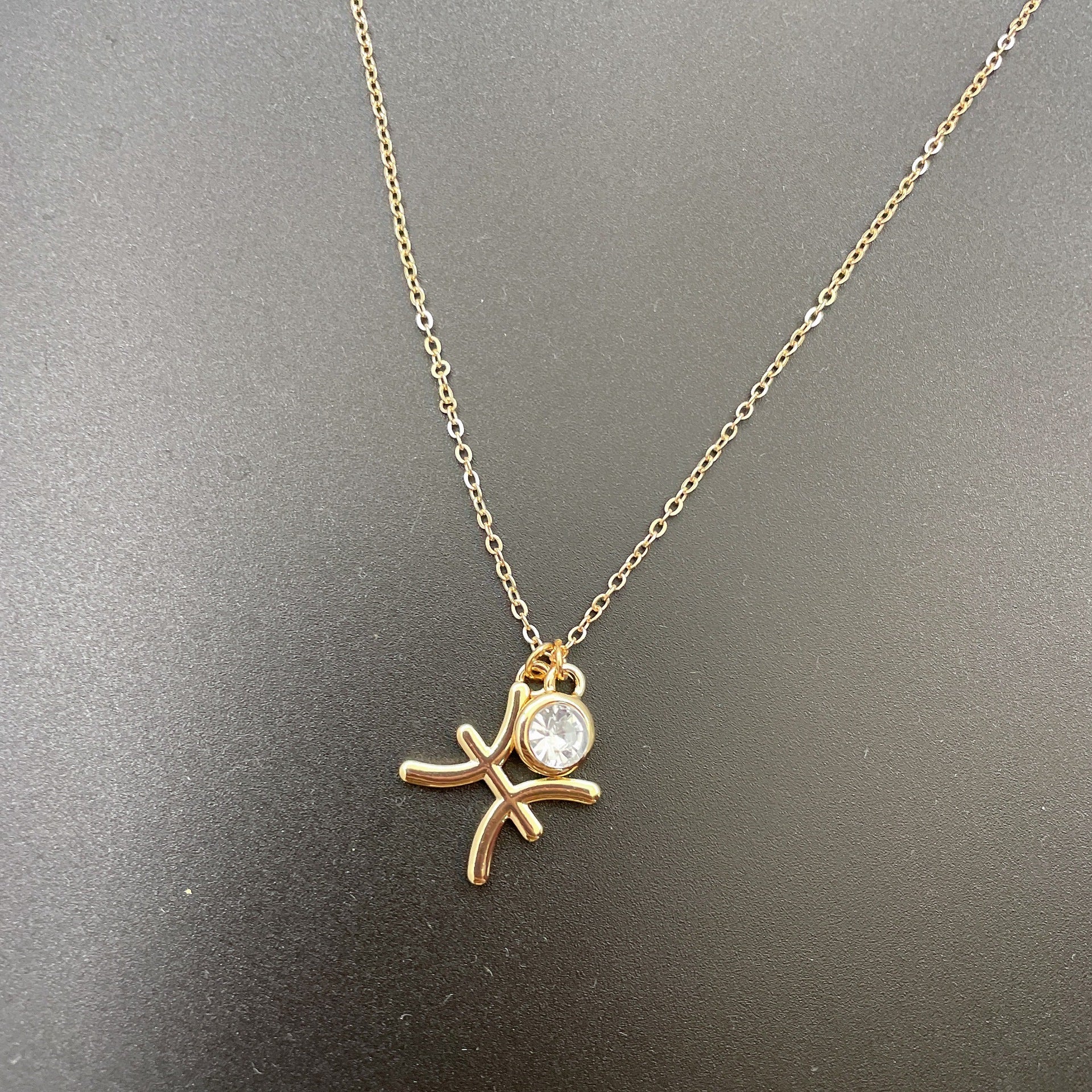 Symbol Letter Image Colored Diamond Necklace Pendant 3046c9e3 37fa 47b8 a0d9 d0a190207442
