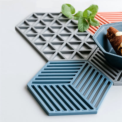 Hexagonal anti-scalding pot coaster 3050347691311