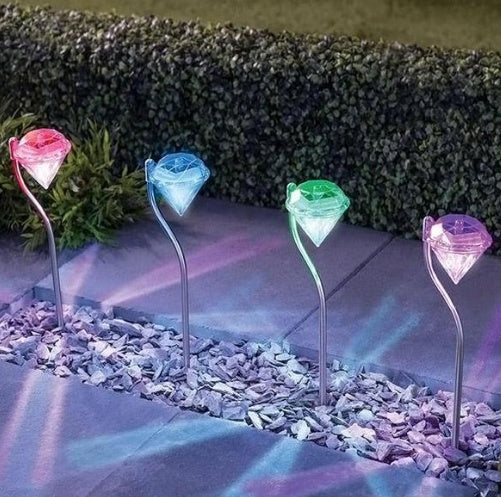 Solar Powered Garden Diamond Light 3056181941176