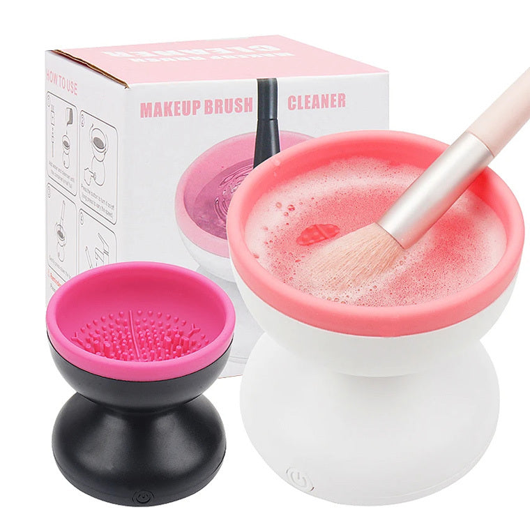 Electric Makeup Brush Cleaner Machine Portable Automatic USB Cosmetic Brush Cleaner Tools For All Size Beauty Makeup Brushes 