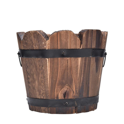 Vintage Whiskey Barrel Planter 306273493243