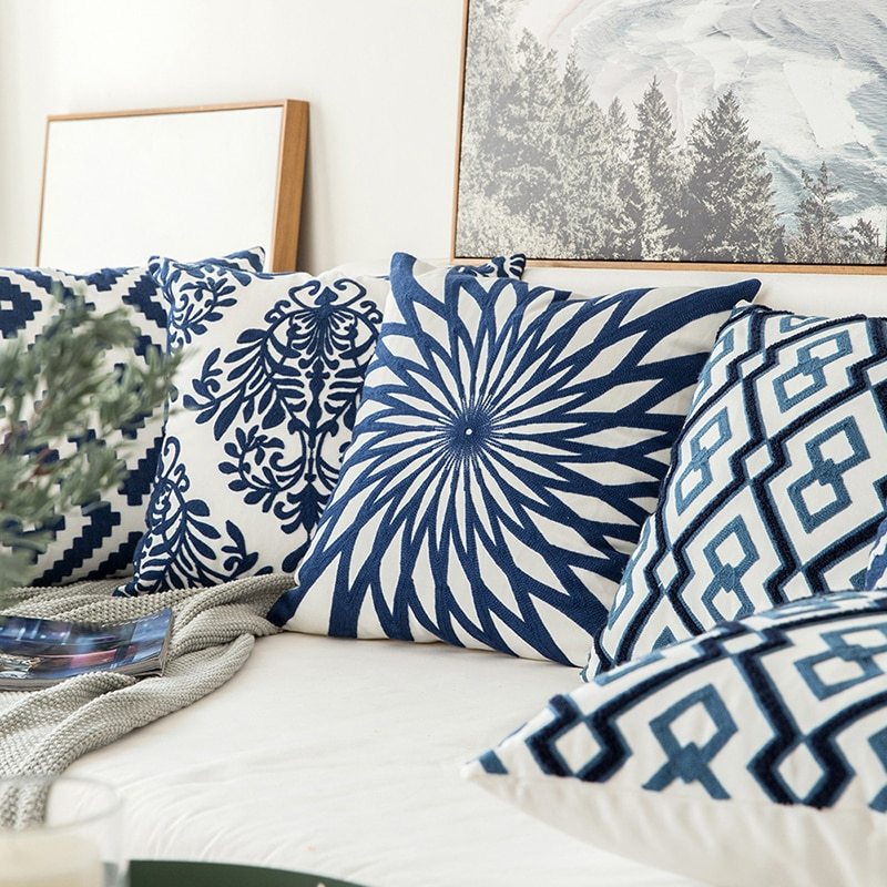 Classical embroidered home pillow without core 3063258909350
