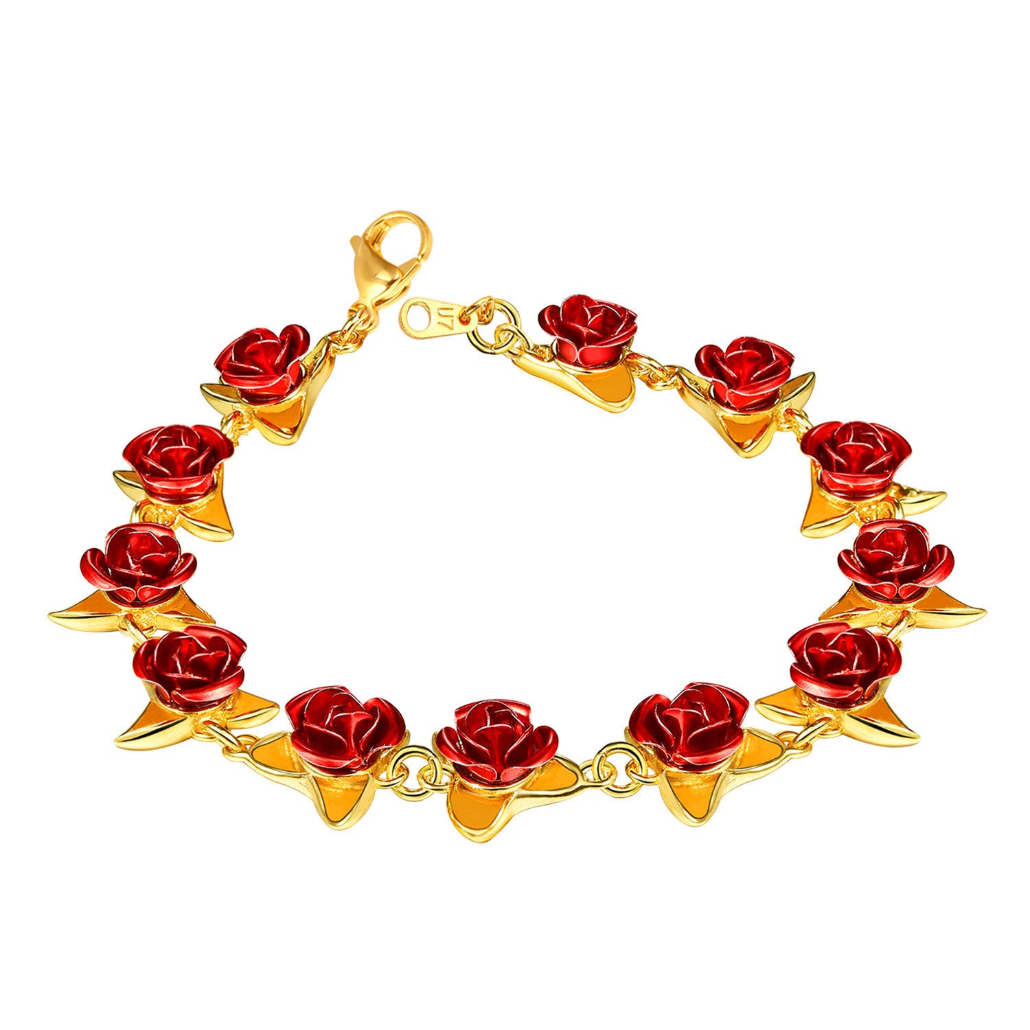 Fashion Rose Flower Bracelet 307317230982