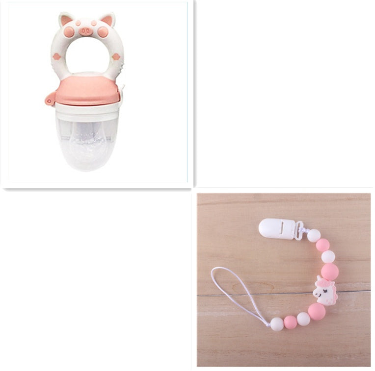 Baby Fruit and Vegetable Food Supplement Teether Baby Fruit Teether Bite Le Pacifier Silicone Nipple 307991bc 475b 482f acca 