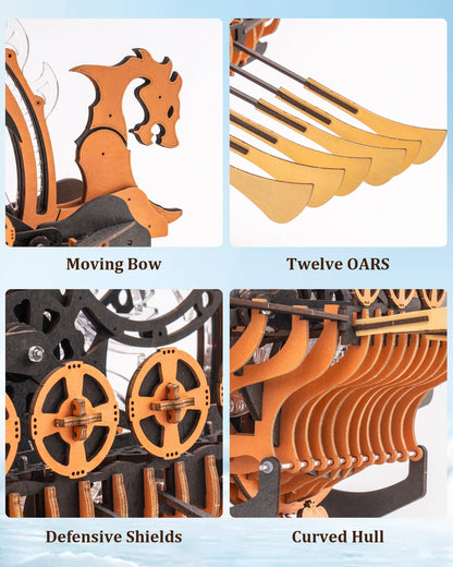 ROKR Dragon-boat Electric Mechanical 3D Wooden Puzzle Toys Games Boy Xmas Gift 3081dc73 ab3d 438e 8e51 5e578aaa9fc9
