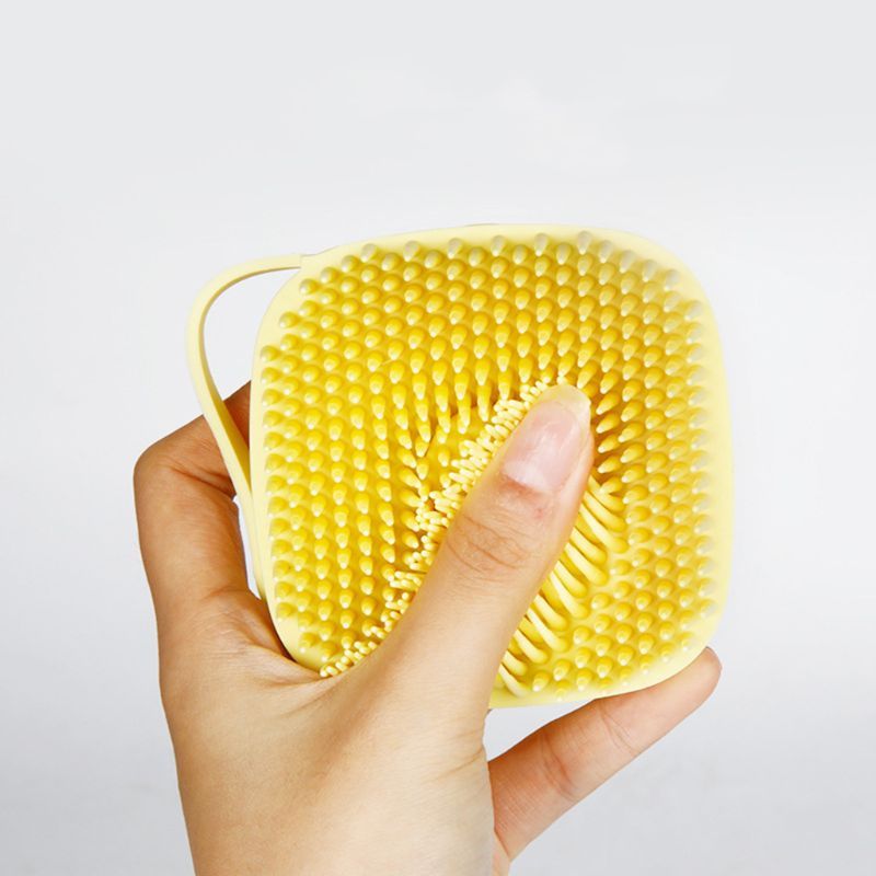 Soft Silicone Bristles Cat Dog Bath Brush Comb Scrubber Shampoo Dispenser For Pet Grooming Deshedding For Pet Washing 3085849