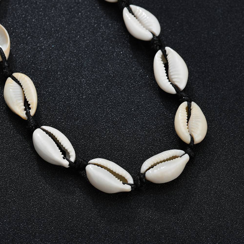 Handmade shell short clavicle necklace 3090761509296