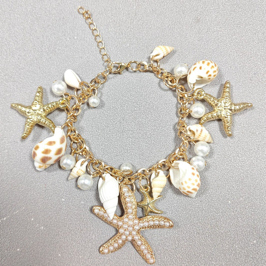 Personality Design Fashion Ocean Boho Starfish Shell Bracelet 3091b3ef d8be 4019 b17b 2f92593b4414