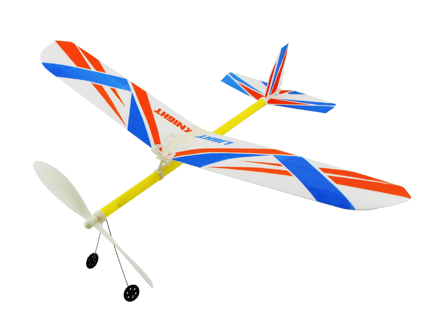 Double - wing rubber - powered aircraft 3094850607846