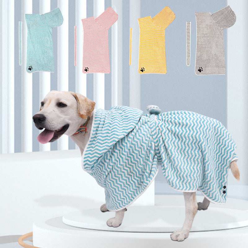 Pet Dogs And Cats Microfiber Bathrobe Towel 30974ca7 fb3d 446c ac30 8c427bf2511f