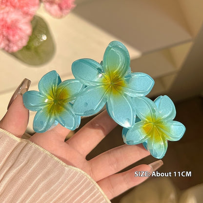 Three Flowers Plumeria Rubra Large Hair Clip Female 30a3394c 211f 4025 8d65 73a522536fc6 trans