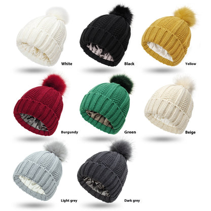 Woolen Cap Knitted Protection Hairstyle Silky Stretch Satin Knitted Hat 30a5b985 d06d 4622 8b0b b4e526c5ebf1 trans
