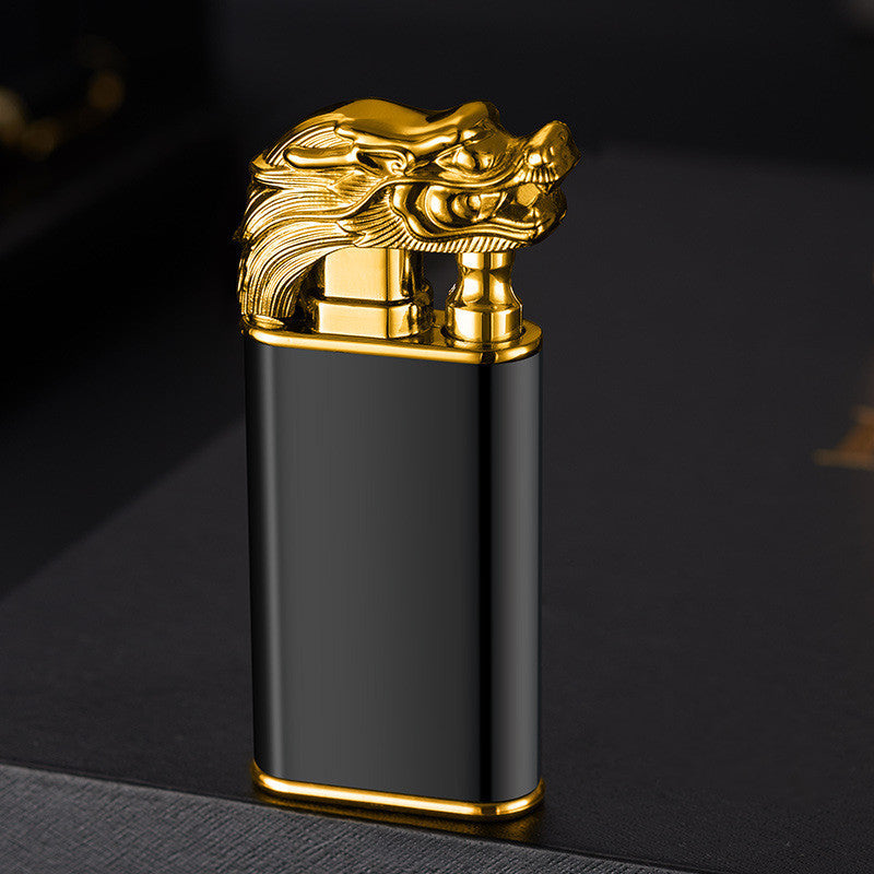 Creative Blue Flame Lighter Dolphin Dragon Tiger Double Fire Metal Winproof Lighter Inflatable Lighter 30bd906b 6f86 48ed ae1