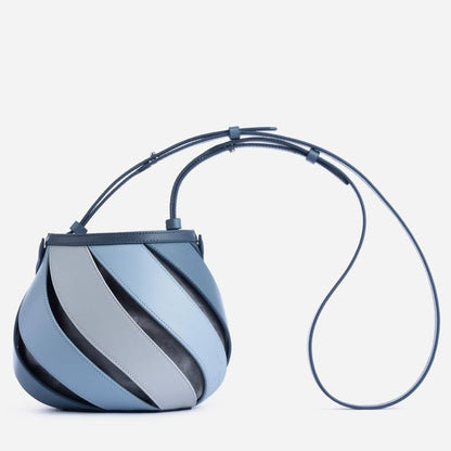 Cylindrical Contrast Color Portable Messenger Diamond Quilted Stitching Bucket Bag 30d8be93 3eff 404b b861 61c19fe283bf