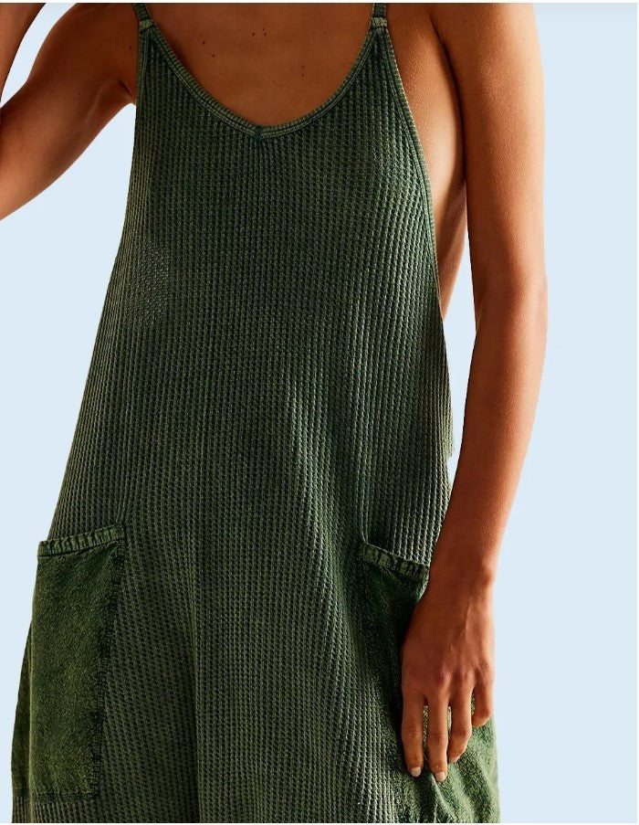 Waffle Knitted Trousers Jumpsuit Suspender Pants 30f5a460 9cdf 414a a32a 0e05a7a8626a