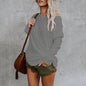 New Women's Casual Solid Color Long-sleeved Top T-shirt 30f7a4e7 b428 4450 8bc9 0beff4ae6fd5