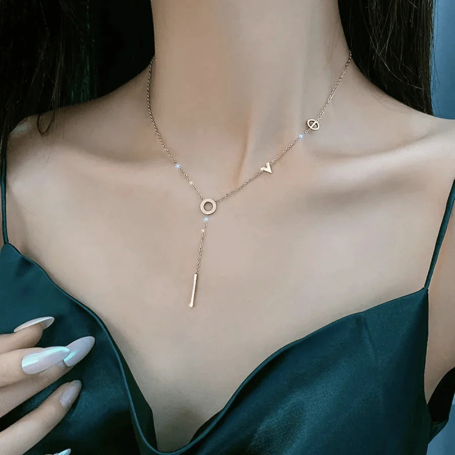 English Number Butterfly Xiaoman Waist Clavicle Necklace 30f87c67 763e 4b39 84d1 ecac61ae4738