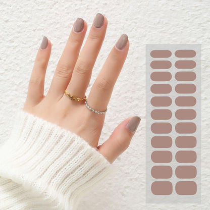 Thermal Semi-curing Nail Beauty Full Stickers Phototherapy Gel 3104d00a ee2e 4e2c b084 97cd360e37fd