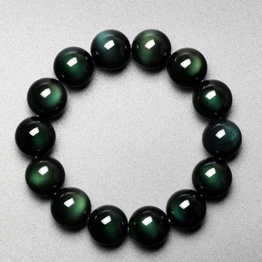 Natural obsidian bracelet 3106923751590