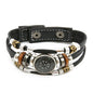 Viking Pirate Compass Pattern Leather Bracelet 310cc48b 6162 4992 b0f7 cee55a3568ee