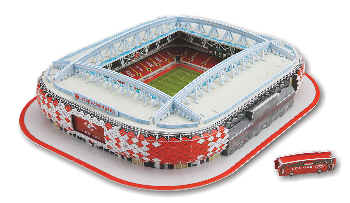 Classic Jigsaw DIY 3D Puzzle World Football Stadium European Soccer Playground Assembled Building Model Puzzle Toys For Child