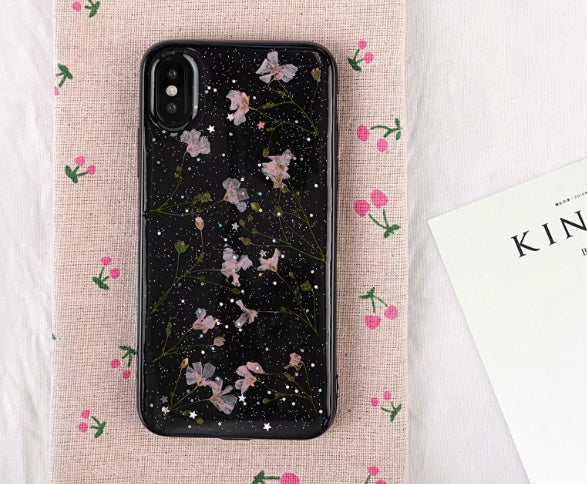 Small floral real flower anti-drop transparent protective cover 3116439029471