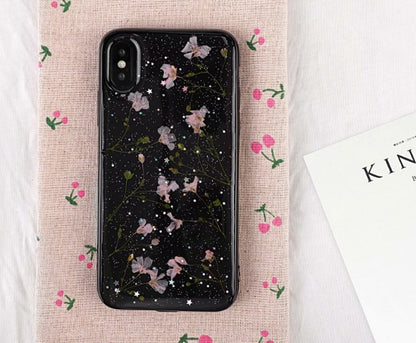 Small floral real flower anti-drop transparent protective cover 3116439029471