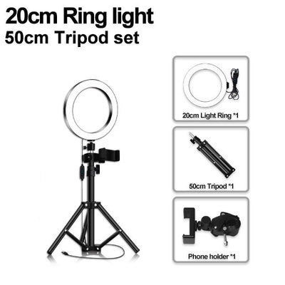 Mobile Phone Live Selfie Anchor Round LED Fill Light 3117399186101