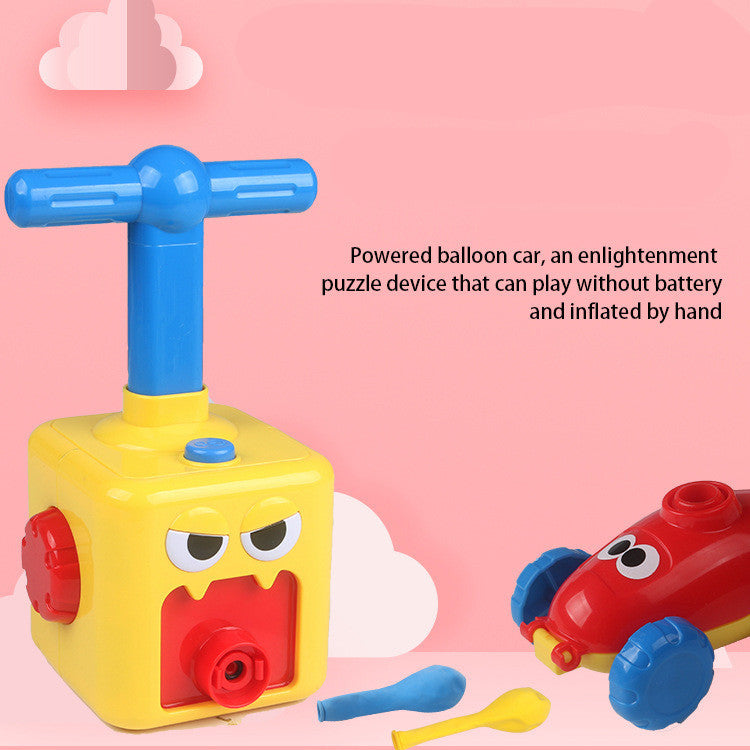 Power Balloon Launch Tower Toy Puzzle  Education Inertia Air Power Balloon Car Science Experimen Toy For Children Gift 312540