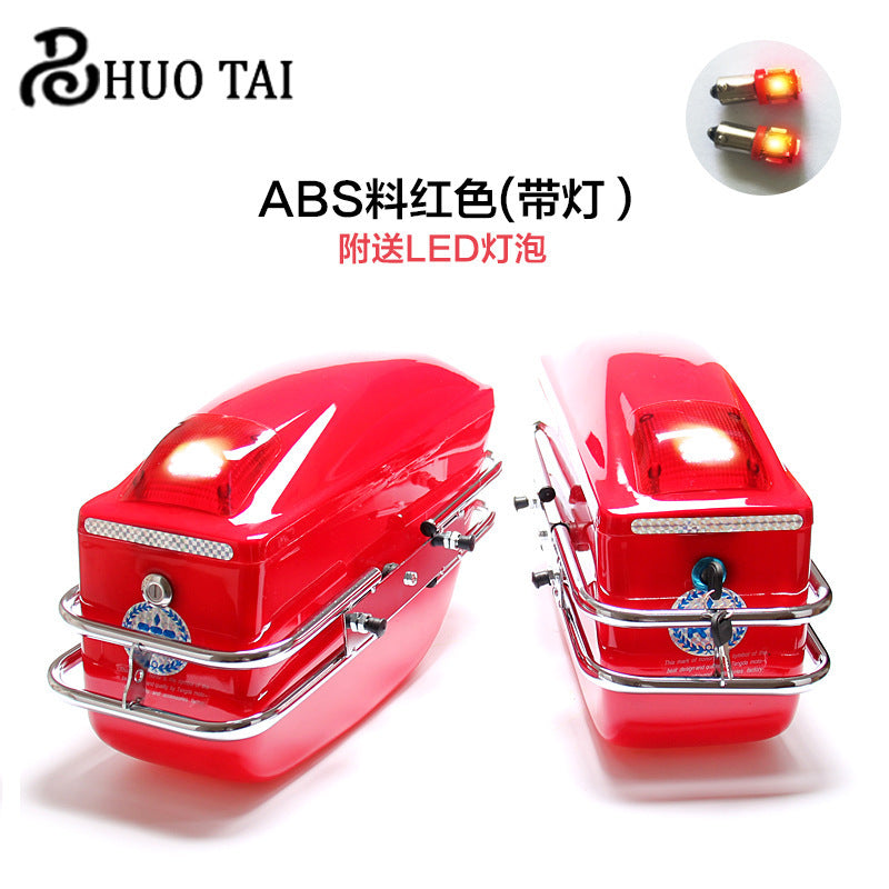 Modified motorcycle side box ABS with light box 3129102758 1799552924