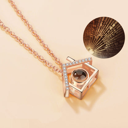 I love you 100 languages love memory projection necklace 31314199077674
