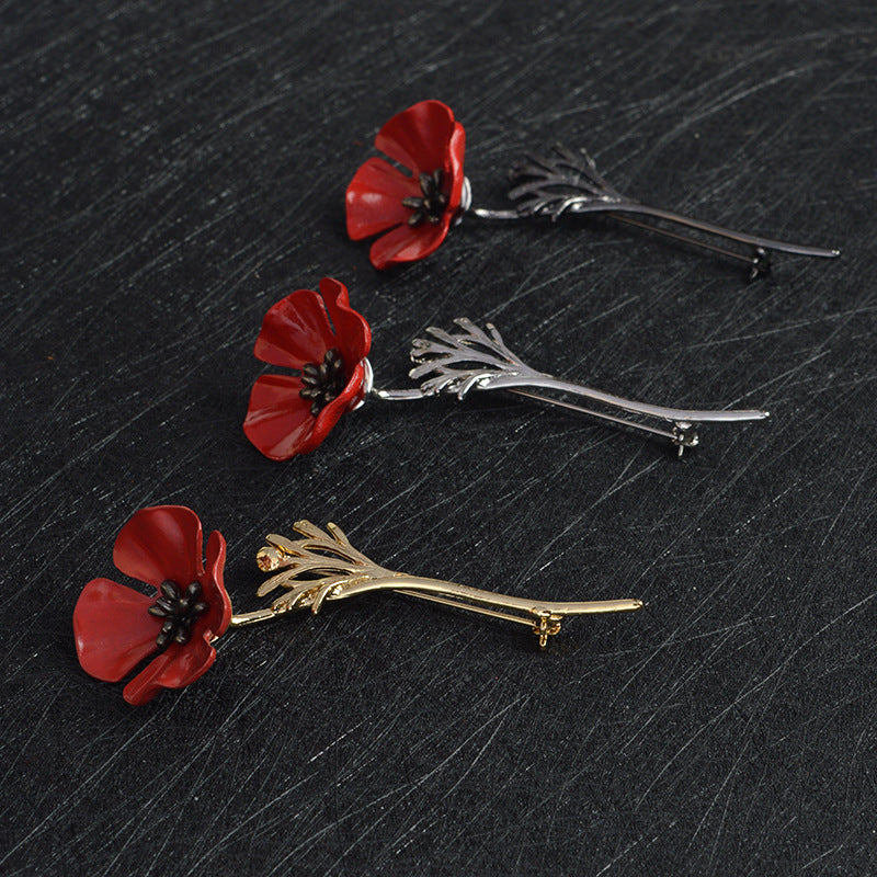 Red flower brooch 314275492216