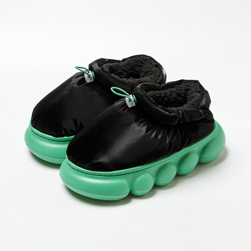 Fleece-lined Couple Household Outer Wear Thick Bottom Non-slip Waterproof Cotton Shoes 314332ee 2faf 408d b59b 5d7d89471733 7