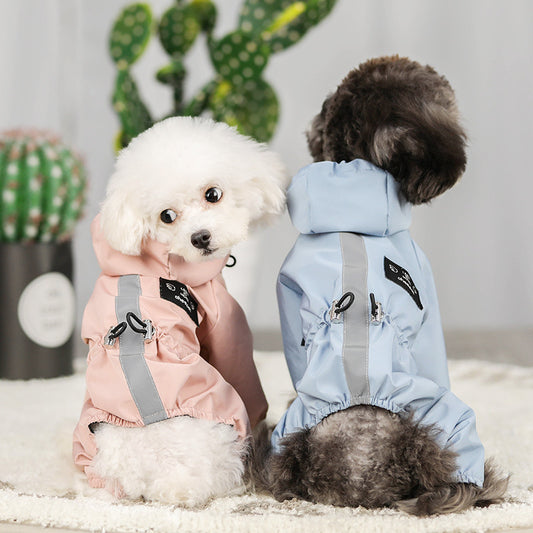 Dogs all-inclusive waterproof hooded raincoat 3145616741240