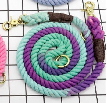 Multi-color cotton pet long leash dog leash 314a342f f5c4 49d8 918c 5f6c48aea025