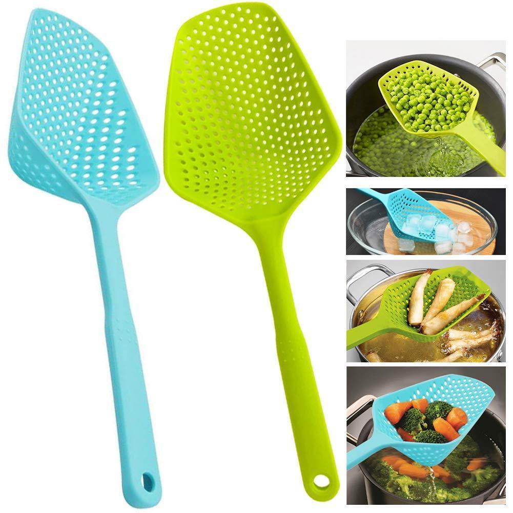 Nylon Strainer Large Scoop Colander Kitchen Appliances Spoon Shovel Soup Spoon Filter Cooking Tools Home Kitchen Accessories 