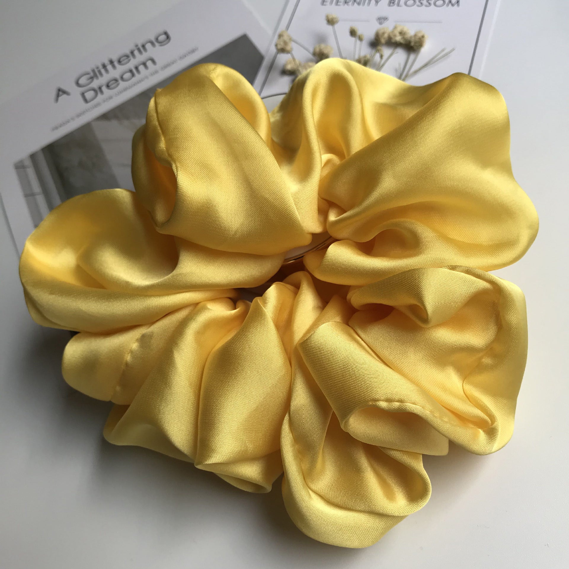 Oversized Smooth Satin Large Intestine Circle Hair Tie 315323fb 61fa 4b23 a030 433f7ba23b2a