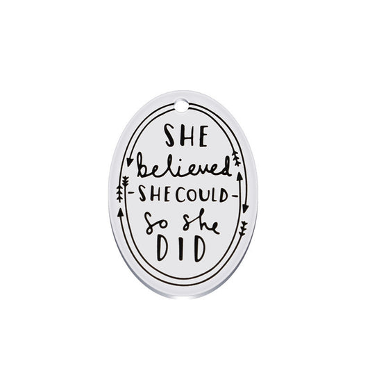 Simple Titanium Steel Can Be Customized Hangtag 31601402184942