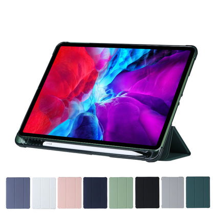 Compatible with Apple, Suitable for ipad10.9 protective cover pro10.5 with pen slot mini dormant leather case TPU airbag air4 soft shell - 图片 2