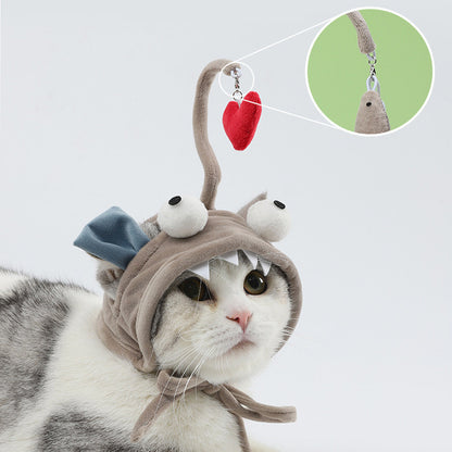 New Head Wearing Feather Funny Cat Stick Funny Cat Toy Stick Gray Big Eye Pet Toys Pet Products 31633cce 111a 41fc b632 d328d