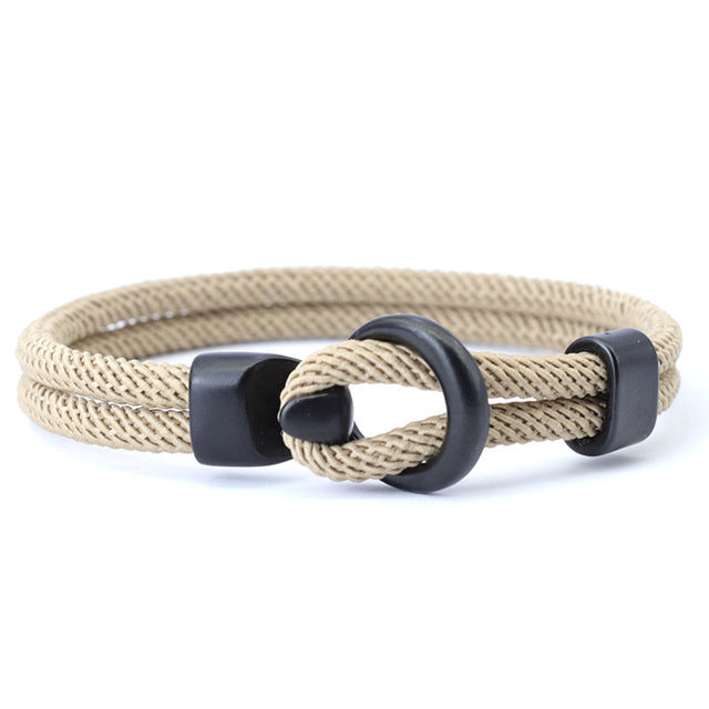 Fashion Rope Bracelet Men Double Layer Outdoor Camping 31694d6b 6214 427a 831c 81928b23e4e3