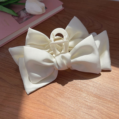 Plain Color XL Bow Ribbon Hair Claw 31699c89 26fd 495f 9b74 cdeebd4b3483