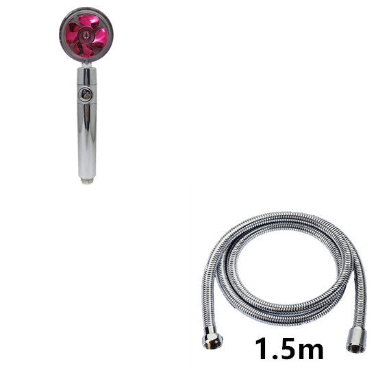 Propeller Driven Shower Head With Stop Button And Cotton Filter Turbocharged High Pressure Handheld Shower Nozzle 316dced3 18