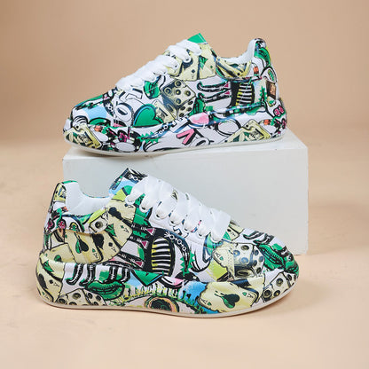 Hand-painted Shoes Women's Platform Casual Shoes Painted Sports 31705349 3431 400a b93c 6e1e67c31bb7