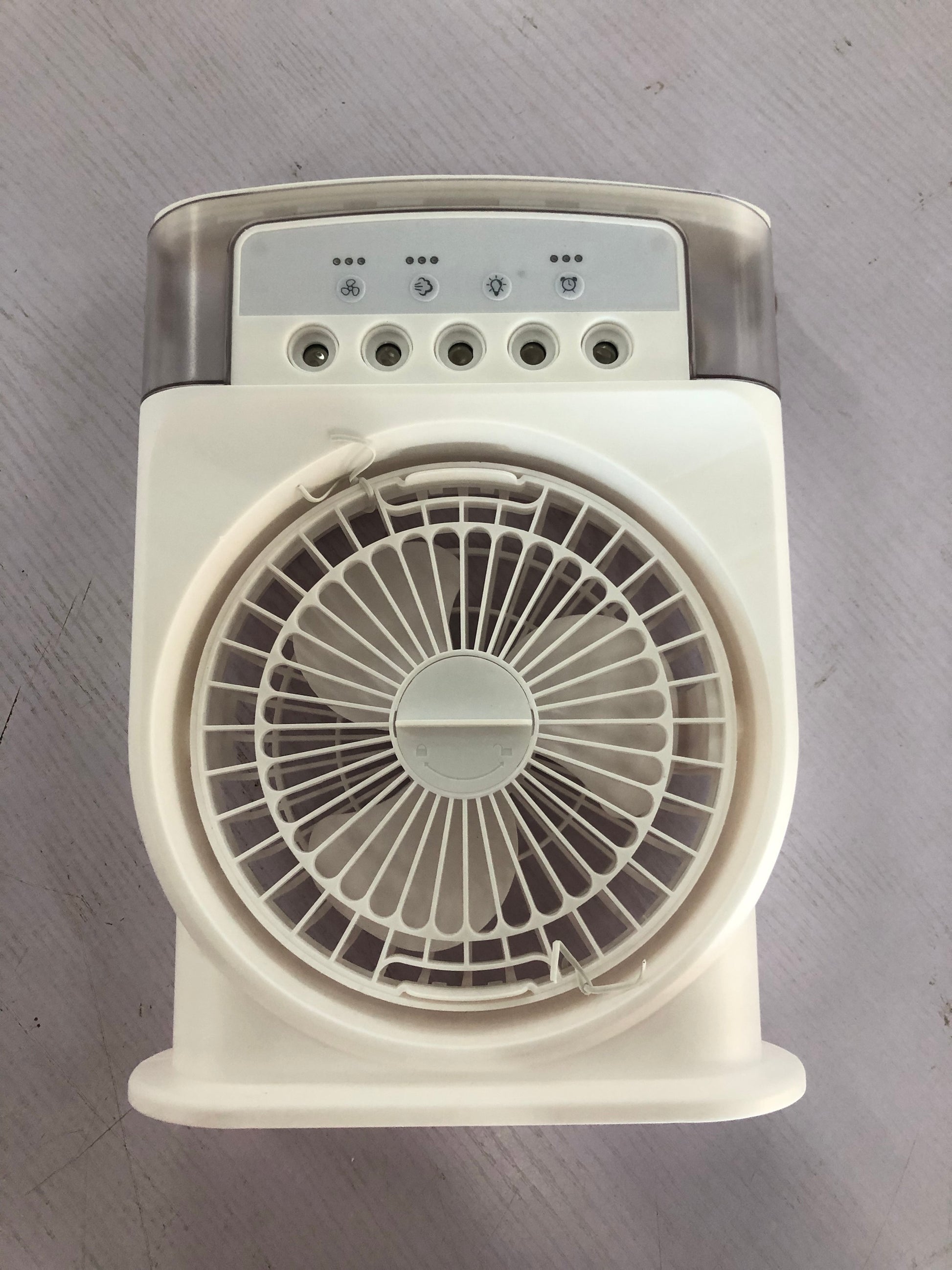 Portable USB Air Conditioner Cooling Fan With 5 Sprays 7 Color Light 600ML Water Tank Spray Mist Air Cooler Humidifiers 317ce